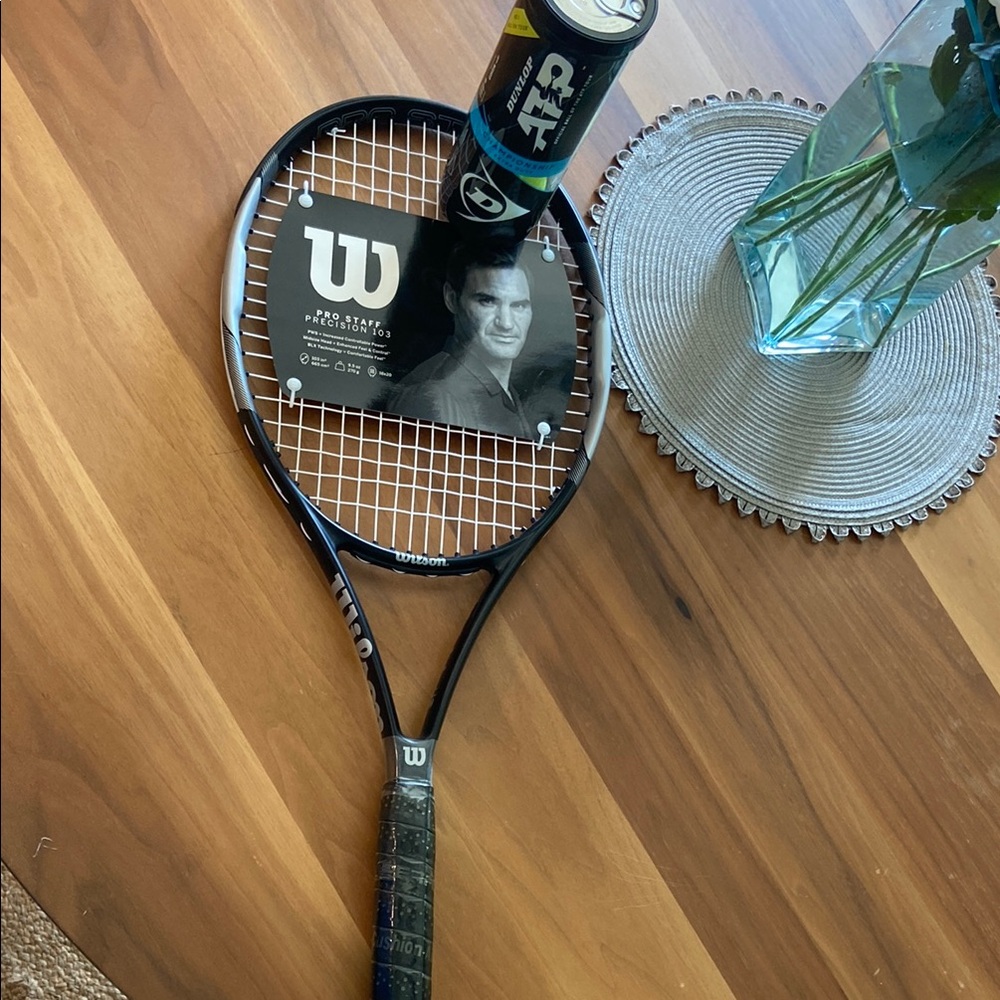 Wilson Black and White Tennis Racket